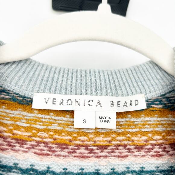 Veronica Beard Revolve Helenika Merino Wool Blend Fair‎ Isle Sweater Vest Size S - Picture 3 of 6